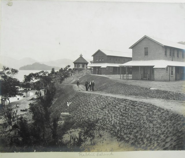 Rabbit Island Asylum for Female Inebriates, Hawkesbury River, photograph by King & Kerry c1900. SLNSW